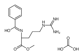 Carbonic acid-methyl N2-benzoyl-L-argininate (1:1) Structure