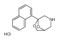 5-(1-Naphthalenyl)-6,8-dioxa-3-azabicyclo(3.2.1)octane hydrochloride结构式