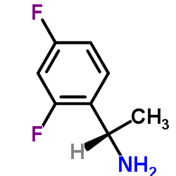 (S)-2,4-二氟-A-甲基苯甲胺结构式