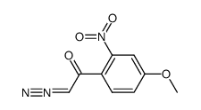 2-diazo-1-(4-methoxy-2-nitro-phenyl)-ethanone结构式