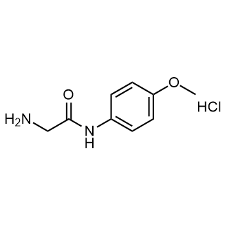 Acetamide,2-amino-N-(4-methoxyphenyl)-, hydrochloride (1:1) Structure