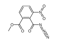 methyl 2-(azidocarbonyl)-3-nitrobenzoate结构式