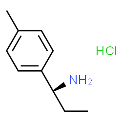 (R)-1-对甲苯丙烷-1-胺盐酸盐结构式