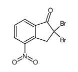 2,2-dibromo-4-nitro-indan-1-one Structure