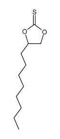 D,L-4-octyl-1,3-dioxolan-2-thione结构式