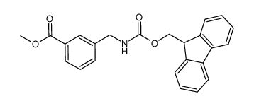 3-[(9H-fluoren-9-ylmethoxycarbonylamino)-methyl]-benzoic acid methyl ester结构式