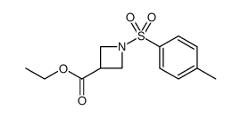 3-Azetidinecarboxylic acid, 1-[(4-methylphenyl)sulfonyl]-, ethyl ester结构式