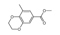 1,4-Benzodioxin-6-carboxylic acid,2,3-dihydro-8-methyl-,methyl ester结构式