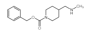4-[(甲基氨基)甲基]哌啶-1-甲酸苄酯结构式