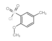 2-甲氧基-5-甲基苯磺酰氯结构式