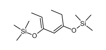 4-ethyl-1-methyl-1,3-bis(trimethylsilyloxy)-1,3-butadiene Structure