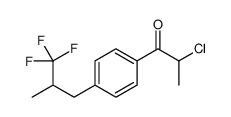 2-chloro-1-[4-(3,3,3-trifluoro-2-methylpropyl)phenyl]propan-1-one结构式