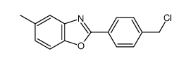 2-[4-(氯甲基)苯基]-5-甲基苯并噁唑结构式