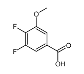 3,4-Difluoro-5-methoxybenzoic acid structure