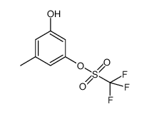 3-hydroxy-5-methylphenyl trifluoromethanesulfonate结构式