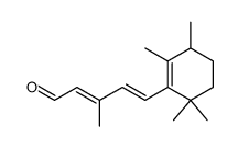(2E,4E)-3-Methyl-5-(2,3,6,6-tetramethyl-cyclohex-1-enyl)-penta-2,4-dienal Structure