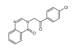 3-[2-(4-chlorophenyl)-2-oxoethyl]quinazolin-4-one Structure