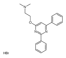 2-(2',6'-diphenylpyrimidin-4'-yloxy)-N,N-dimethylethylamine dihydrobromide Structure