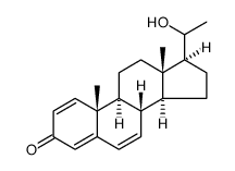 Pregna-1,4,6-trien-3-one, 20-hydroxy Structure