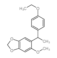 5-(1-(4-Ethoxyphenyl)ethyl)-6-methoxy-1,3-benzodioxole结构式