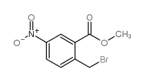 2-溴甲基-5-硝基苯甲酸甲酯结构式