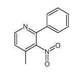 4-methyl-3-nitro-2-phenylpyridine Structure