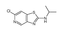 6-chloro-N-isopropylthiazolo[4,5-c]pyridin-2-amine Structure