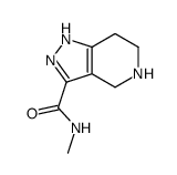N-methyl-4,5,6,7-tetrahydro-1H-pyrazolo[4,3-c]pyridine-3-carboxamide结构式