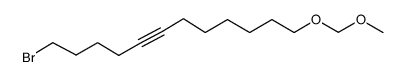 1-bromo-13,15-dioxahexadec-5-yne结构式