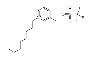 3-methyl-1-octylpyridin-1-ium,trifluoromethanesulfonate Structure