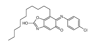 6-(4-chlorophenyl)imino-7-undecyl-3H-1,3-benzoxazole-2,5-dione结构式