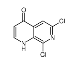 6,8-二氯-1,7-萘啶-4(1h)-酮结构式
