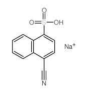 4-cyanonaphthalene-1-sulfonic acid structure