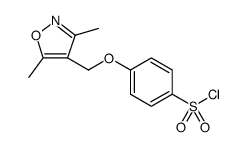 Benzenesulfonyl chloride, 4-[(3,5-dimethyl-4-isoxazolyl)methoxy] Structure