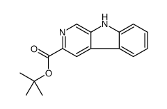 9H-吡啶并[3,4-b]吲哚-3-羧酸叔丁酯结构式