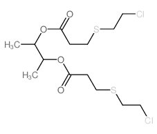 3-[3-(2-chloroethylsulfanyl)propanoyloxy]butan-2-yl 3-(2-chloroethylsulfanyl)propanoate结构式