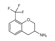2H-1-Benzopyran-3-amine, 3,4-dihydro-8-(trifluoromethyl) Structure