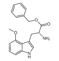 4-methoxy-D-tryptophan benzyl ester结构式