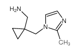 ({1-[(2-甲基-1H-咪唑-1-基)甲基]环丙基}甲基)胺结构式