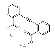 methyl 2-[2-(2-methoxycarbonylphenyl)ethynyl]benzoate结构式