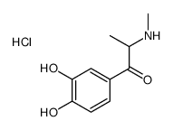 1-(3,4-dihydroxyphenyl)-2-(methylamino)propan-1-one,hydrochloride结构式