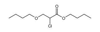 3-butoxy-2-chloro-propionic acid butyl ester Structure