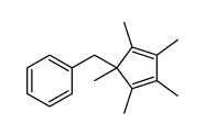 (1,2,3,4,5-pentamethylcyclopenta-2,4-dien-1-yl)methylbenzene结构式