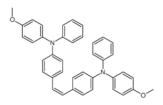 N-(4-methoxyphenyl)-4-[2-[4-(N-(4-methoxyphenyl)anilino)phenyl]ethenyl]-N-phenylaniline Structure