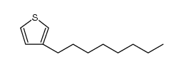 聚(3-辛基噻吩-2,5-二基)结构式
