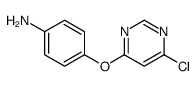 4-(6-chloropyrimidin-4-yl)oxyaniline Structure