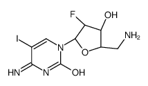 4-amino-1-[(2R,3S,4R,5R)-5-(aminomethyl)-3-fluoro-4-hydroxyoxolan-2-yl]-5-iodopyrimidin-2-one Structure