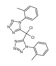 bis-(1-o-tolyl-5-tetrazolyl)-dichloromethane结构式
