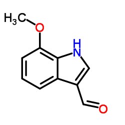 7-甲氧基-1H-吲哚-3-甲醛结构式