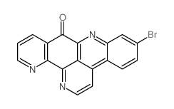 9H-Quino[4,3,2-de][1,10]phenanthrolin-9-one,6-bromo-结构式